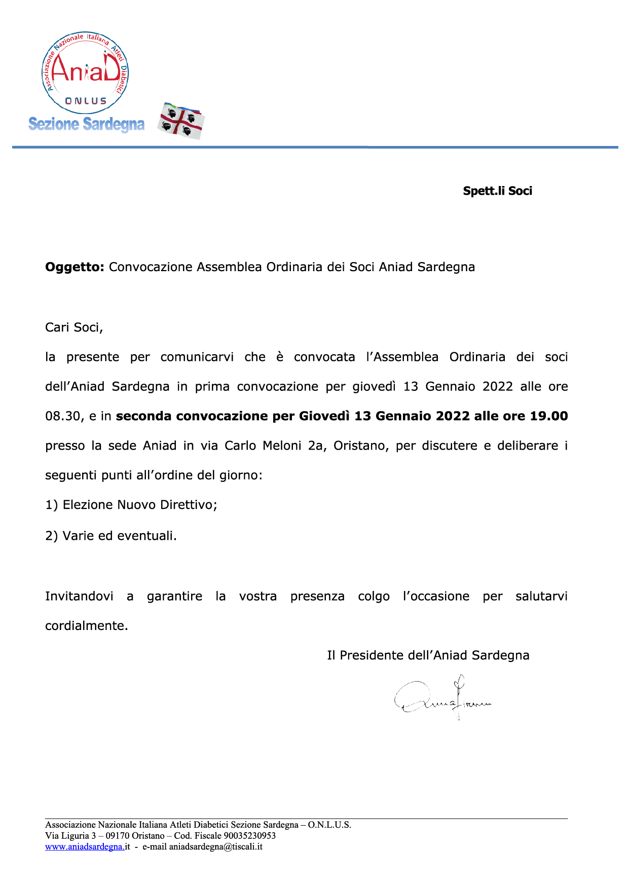 Convocazione Assemblea_13-01-2022